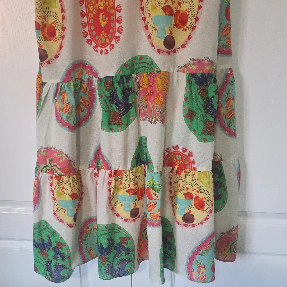 Vibrant Patterned Maxi Dress - Picture 5 of 5